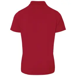 Mens Prima Stretch Golf Shirt Red Back